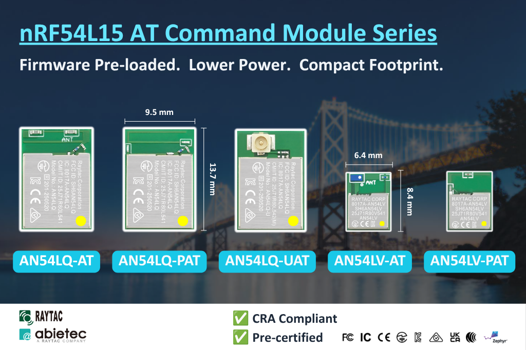 Raytac AT Command modules marketing picture